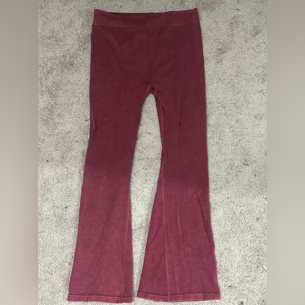 no boundaries extra large, maroon flare leggings